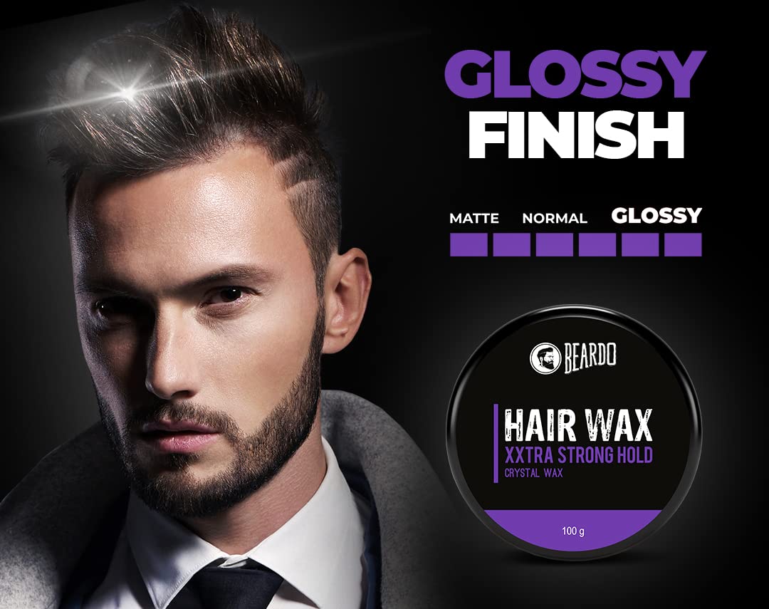 Beardo XXtra Stronghold Hair Wax, 100 gm Crystal Hair Wax for Men