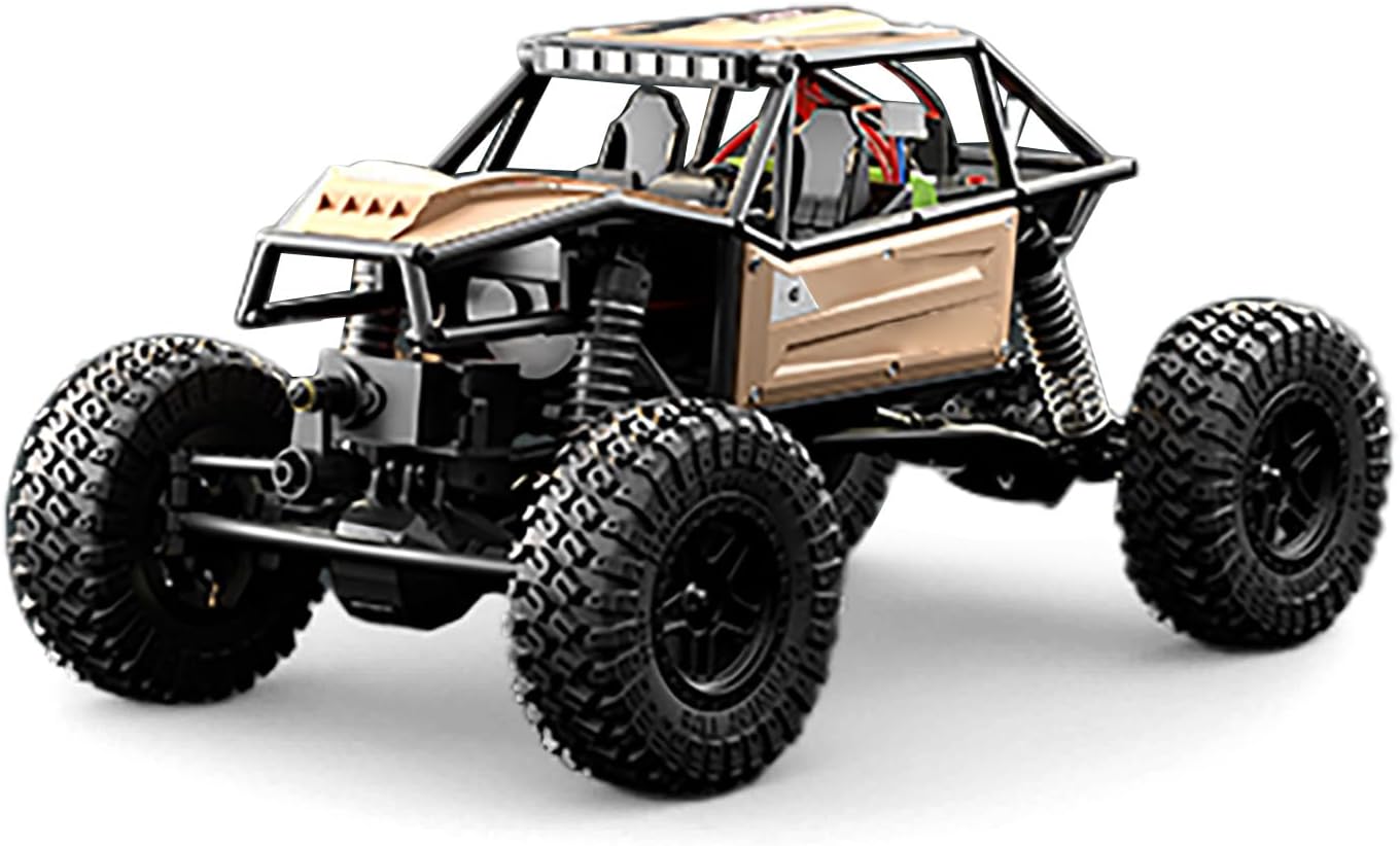 TOUCAN RC HOBBY 2.4GHz RC Off Road Vehicle 1/18 4WD Climbing Car Radio Control Crawler C8808 Brushed Motor 20A ESCLED Light Ready to Go for Adult