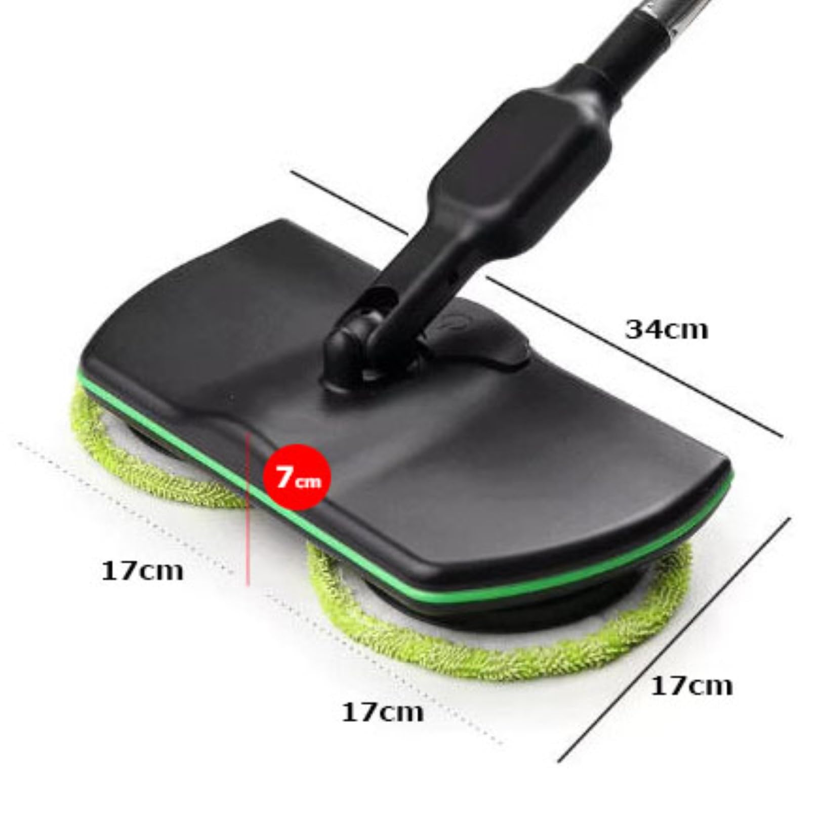 Limpiador de Vapor Portátil para Pisos, Recargable, Eléctrico, Sin Cable, con Fregona Giratoria Electrónica para Hogares, Madera y Baldosas