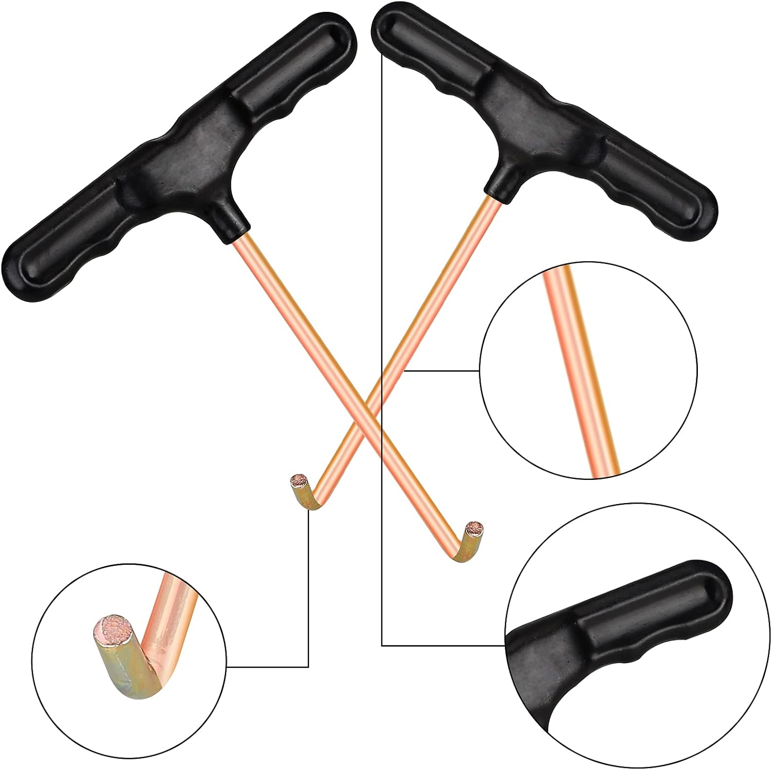 TONITTO 4 Pack Trampoline Tools Spring Pull Trampoline Hooks Tool Metal