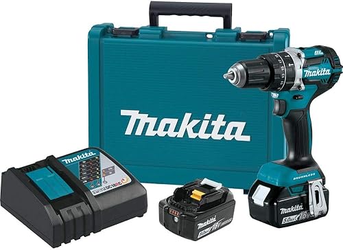 Makita XPH12T 18V LXT Kit de taladro de martillo inalámbrico compacto sin escobillas de iones de litio de 12"