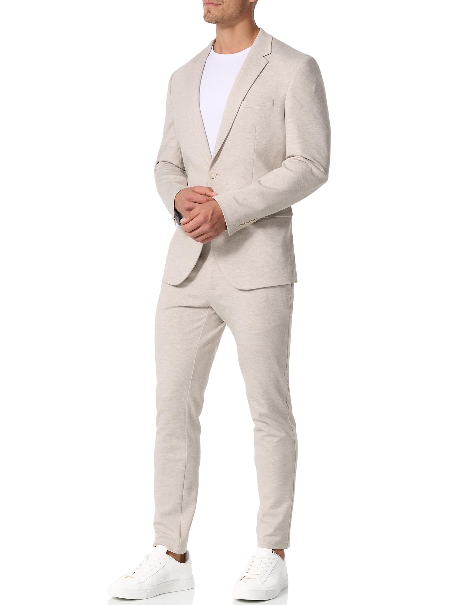 JEFF Hombres JFEzra Pantalón de Tela con 4 Bolsillos