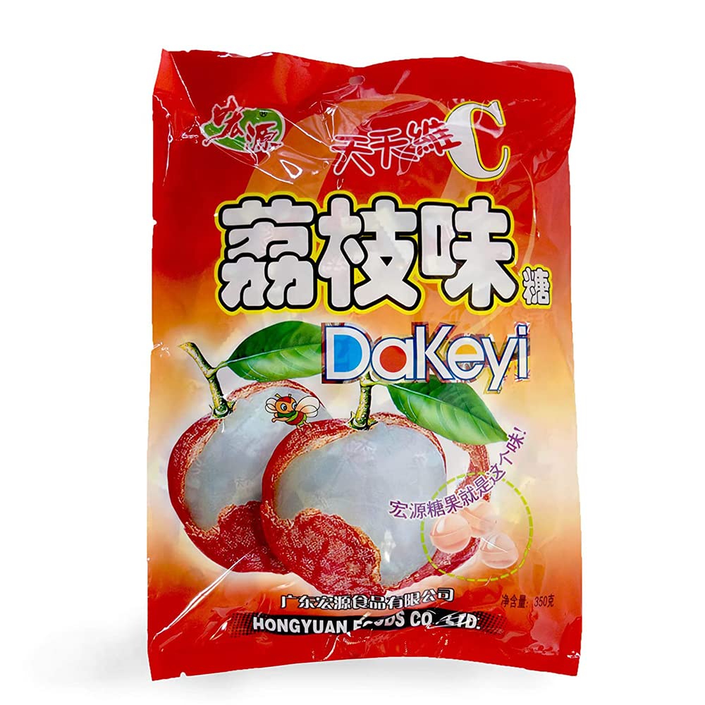 Hong Yuan Classic Hard Candy 12.3oz/350g (lychee, 1 pack)