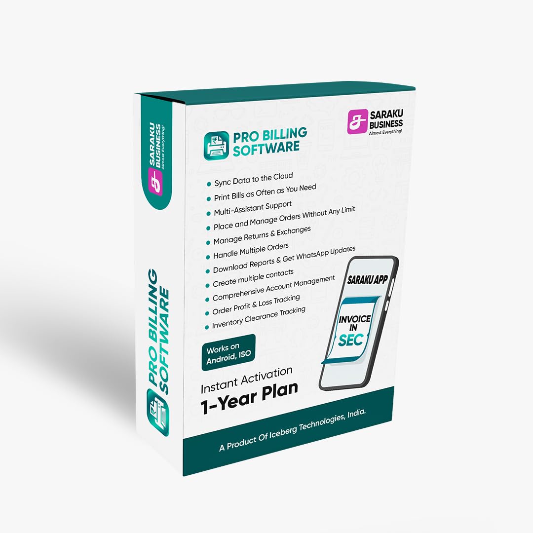 Saraku Pro Billing Software | 1-Year Plan | Cloud-Based Invoice & Inventory Management | Android & iOS Compatible | Instant Activation (Email Delivery)-image-30