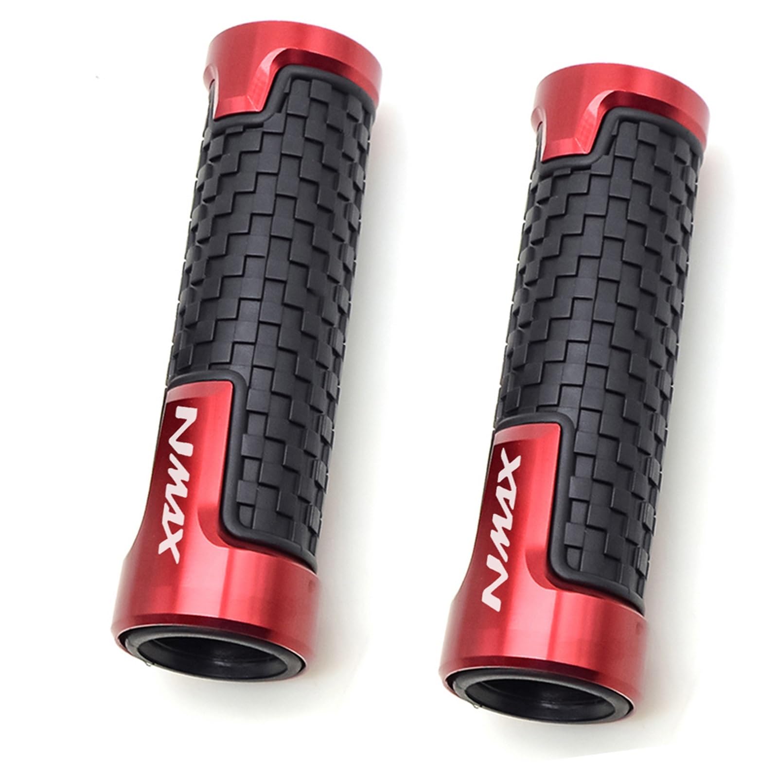 Poignées de moto en aluminium rouge pour guidon de Yamaha Nmax 125 et 155