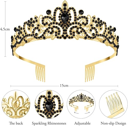 Miniatura 9 de Crown, Crowns for Women, Tiaras for women, Princess Crown, Birthday Crown, Tiaras and Crowns for Women Birthday Headband