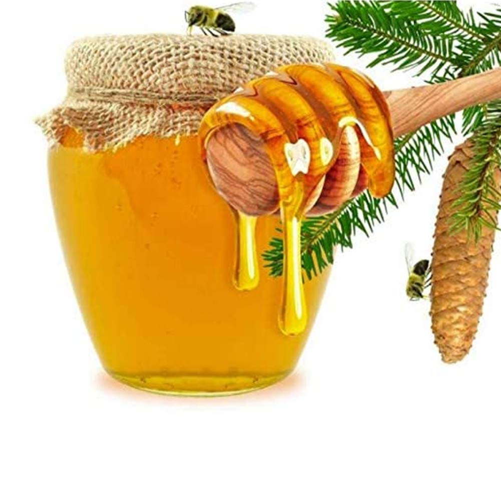 Wooden Honey Dippers 4 Inch, Pack Of 6 Honey Dipper Sticks
