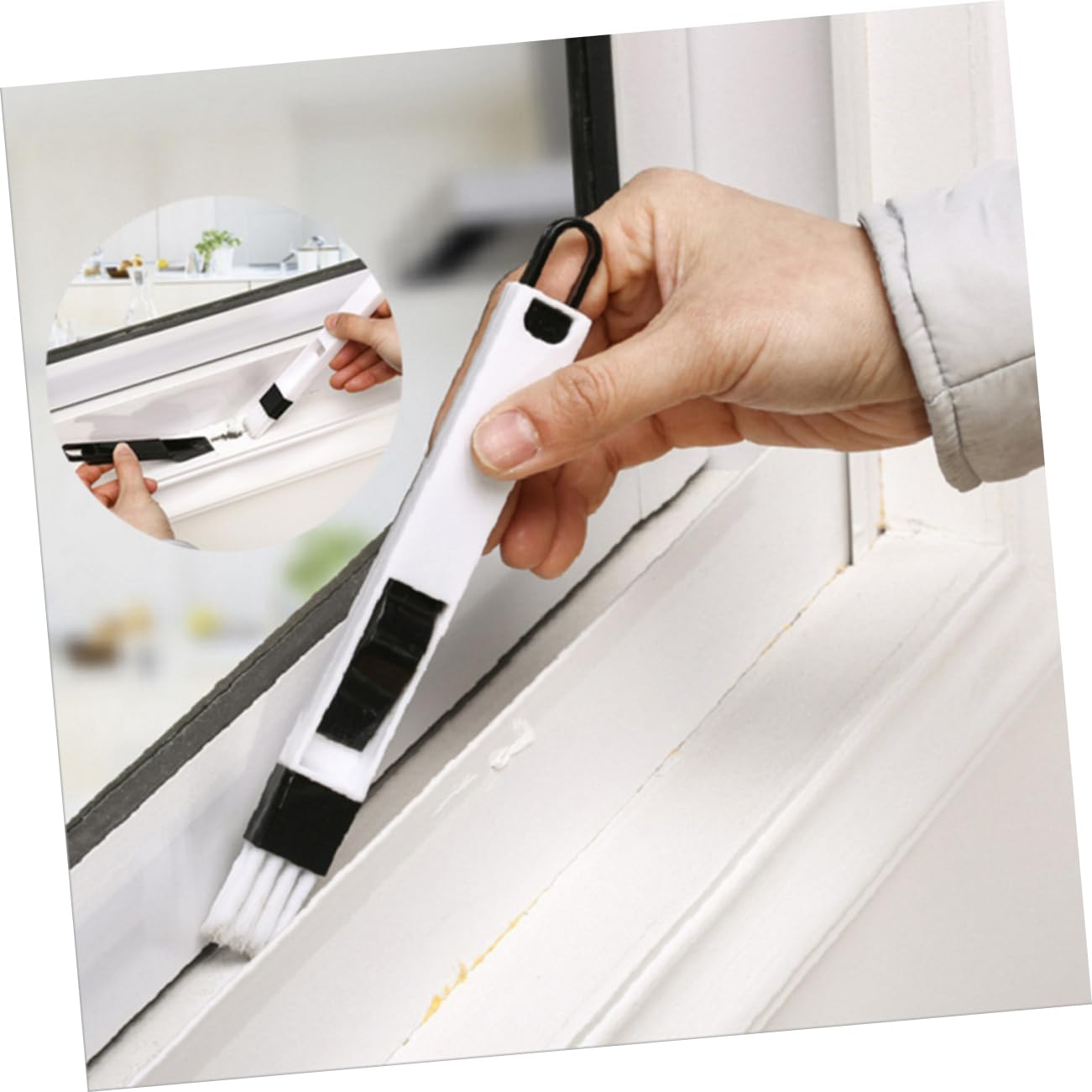 Didiseaon 3pcs Window Groove Brush Keyboard Cleaning Tools Tool Cleaning Brush Keyboard Cleaning Brush Drawer Cleaning Brush Corner Cleaning Brush Keypad Cleaning Tool Black