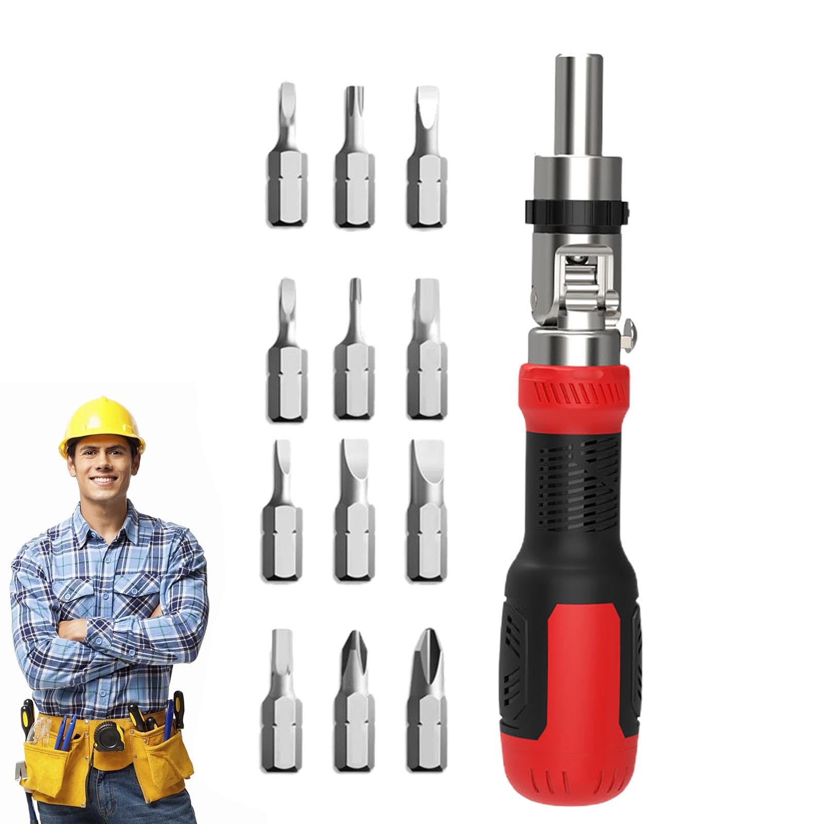 Kit de tournevis à cliquet multi-têtes pour voiture, meuble et électronique