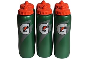 Gatorade 32 Ounce Squeeze Water Sports Bottle - Value Pack of 6