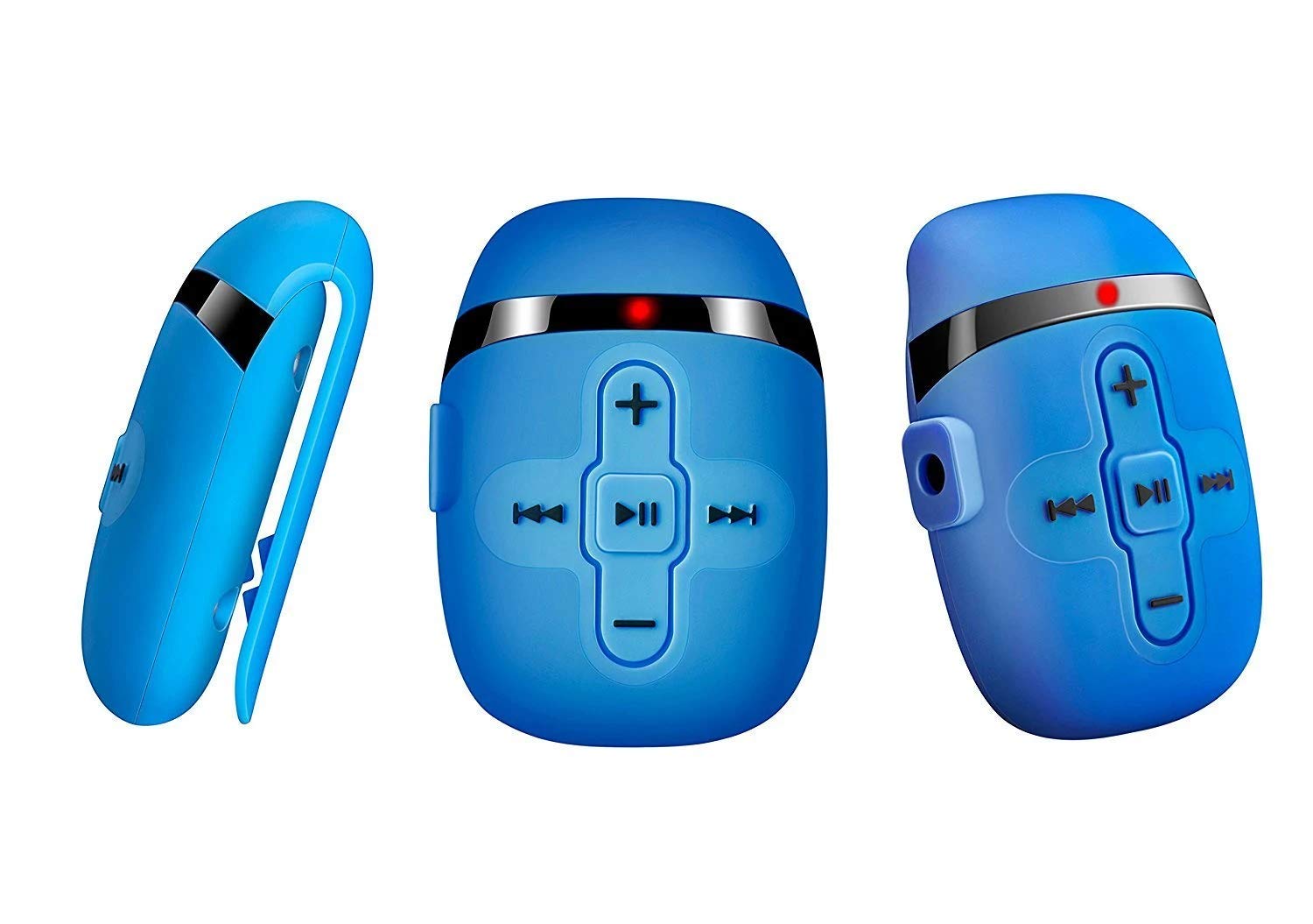 Lettore MP3 Subacqueo Impermeabile IPX8, HIFI MP3 Subacqueo Nuoto per Nuoto e Corsa, Cuffie Subacquee con Cavo Corto (3 Tipi Di Auricolari), Funzione Shuffle (Blu)
