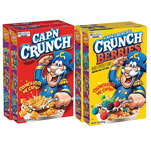 Cap'n Crunch Breakfast Cereal, Original, 14oz Boxes (4 Pack)
