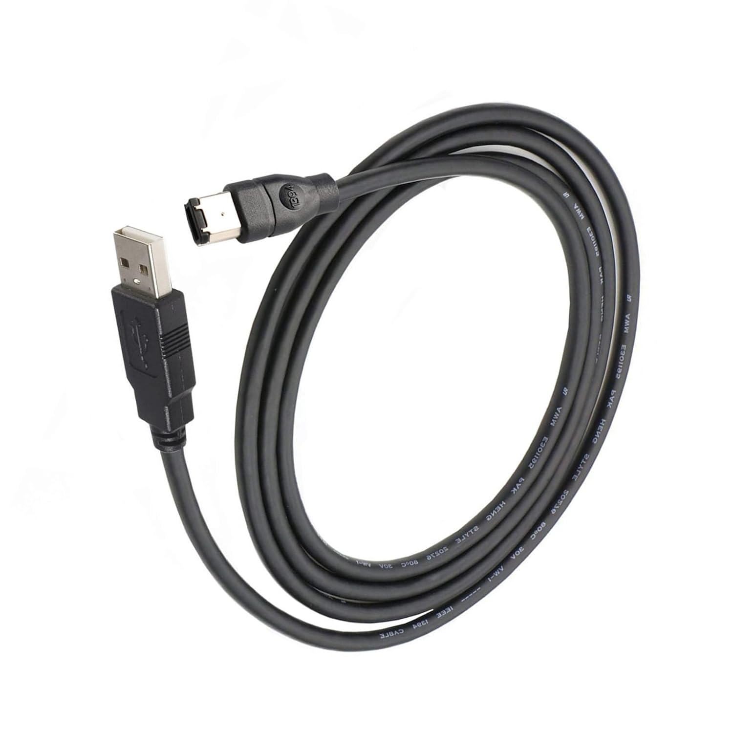 Firewire Connector IEEE 1394 Firewire 6 Pin Connector Male to USB 2.0 Male Adaptor Convertor Cable Cord 1.8m/3/4.5m Male to Male USB Cable