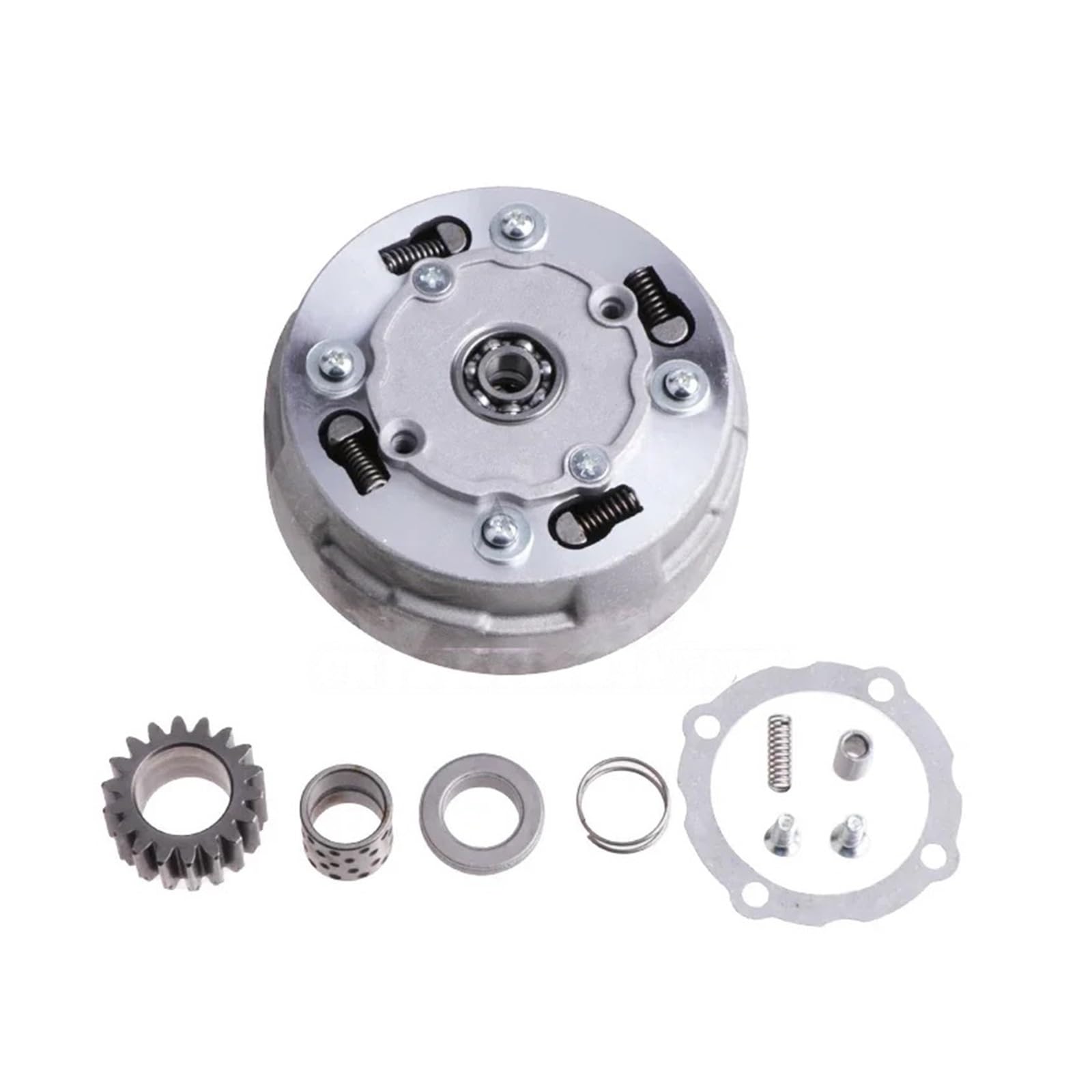Conjunto de embrague de arranque Kit completo de embrague manual para motor Lifan de 110 cc y 125 cc, 17/18 dientes, arranque en punto muerto.(18t-125cc)