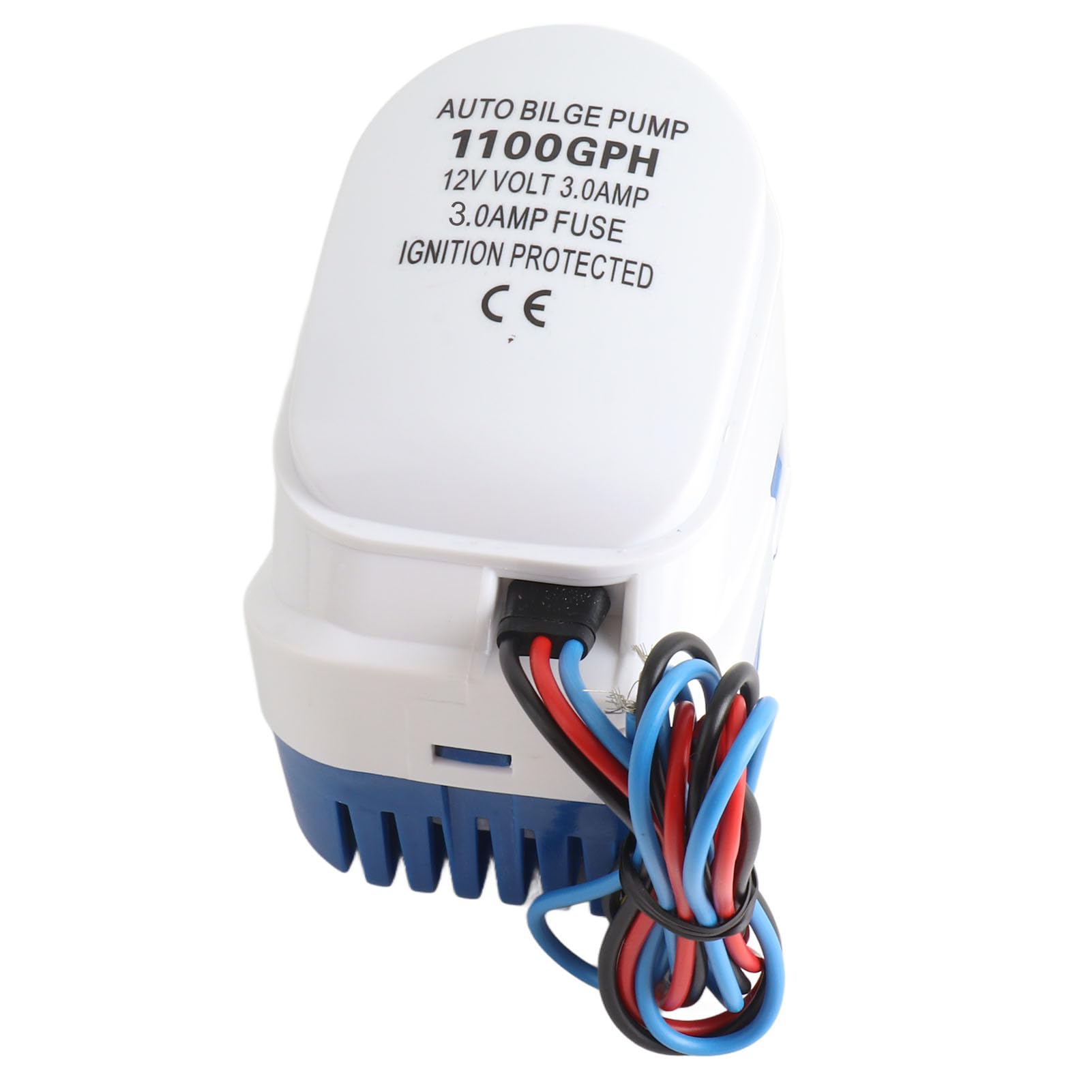 Pompa sentina sommergibile 12V per imbarcazioni 1100GPH con galleggiante automatico integrato pompa sentina acqua ad alta portata per nautica protezione da sovracorrente e motore duraturo