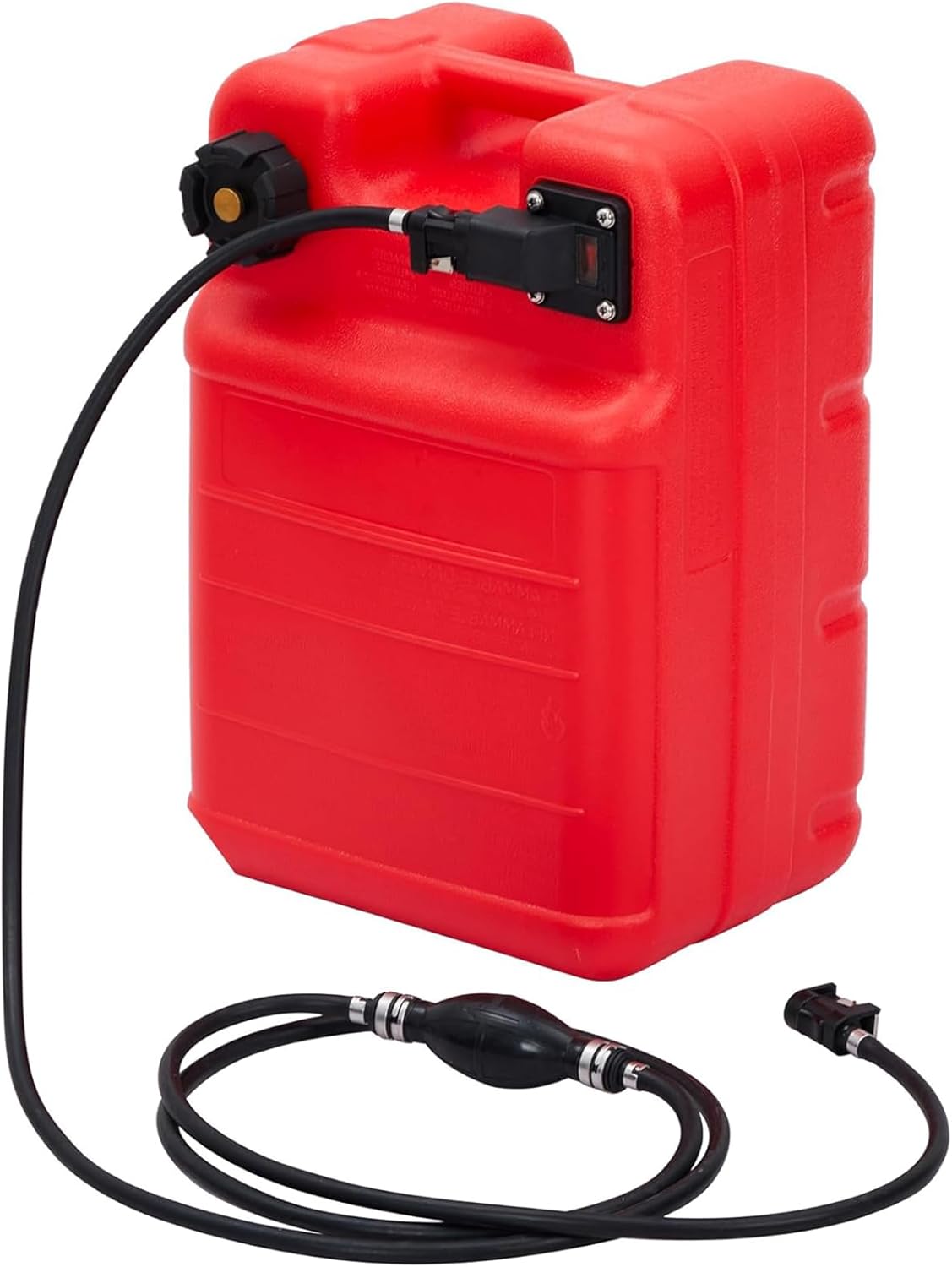 GarveeTech Marine Tank, 6 Gallon Outboard Marine Boat Transfer Tank with 9.8ft Hose, Gauge, I-Shaped Handle, Easy to Carry for Outboard Engine Boats,Fishing Boat, Deck Boat,Yacht