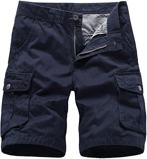 NSYWBZB Mens Cargo Shorts Casual Cotton Combat Shorts with Multi Pockets Summer Cotton Twill Cargo Shorts Outdoor Workout Hiking Shorts