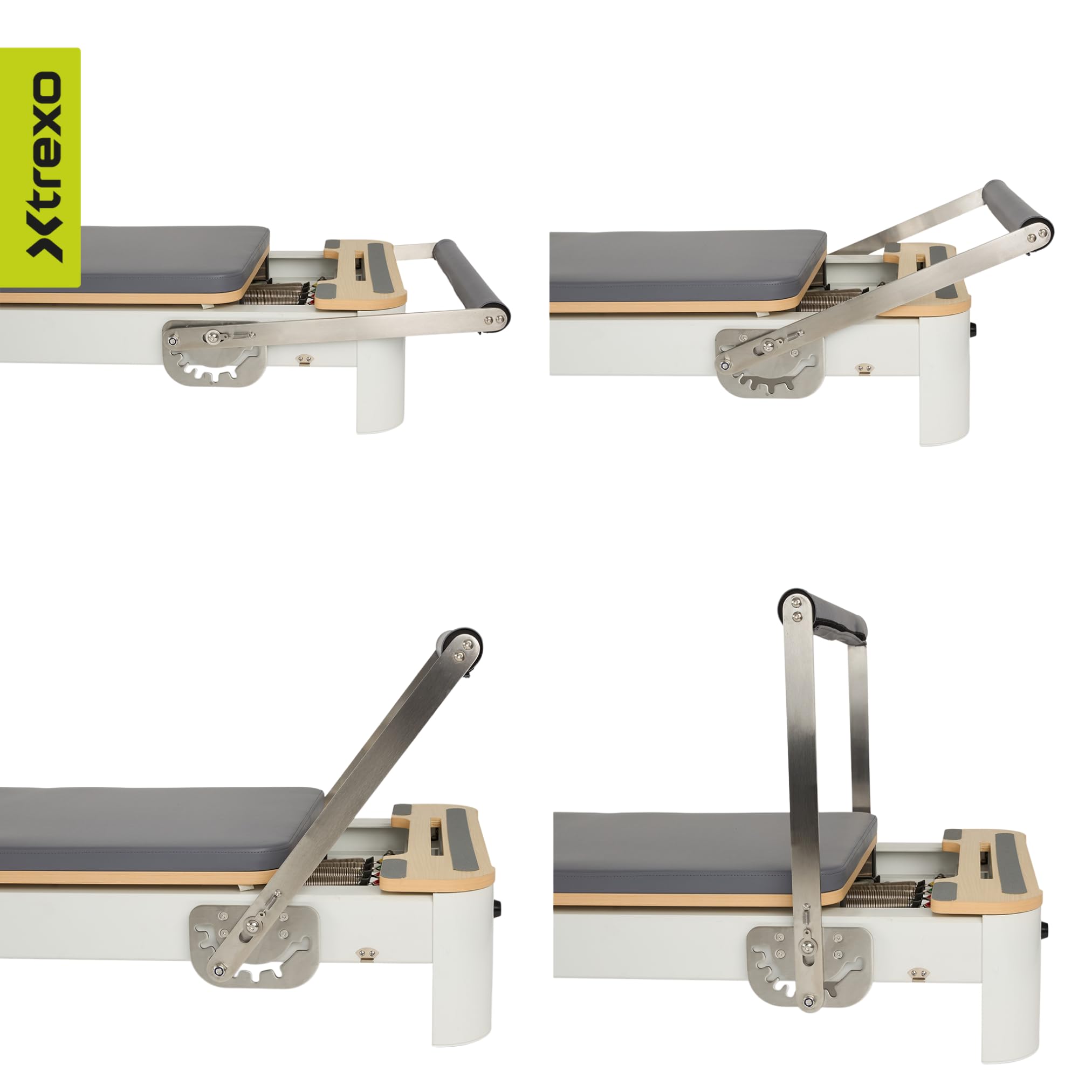CTRL-Core W – profesjonalny reformer do pilatesu z prawdziwego drewna – składana konstrukcja i 5 sprężyn oporowych – obciążenie do 200 kg – trening całego ciała do domu i studia – w zestawie