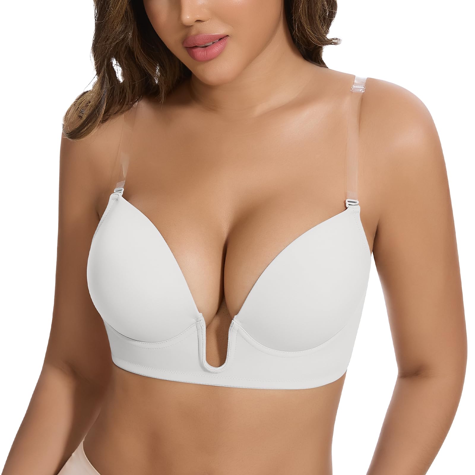 JOYSHAPER Plunge Bras for Women Backless Push Up Bras