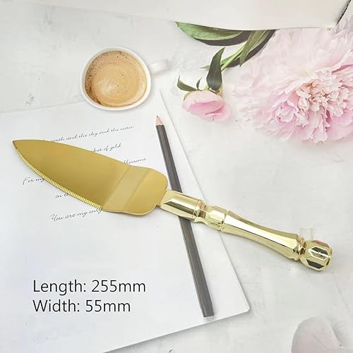 Miniatura 5 de Juego de cuchillo y servidor para pastel de boda, cuchillo para tartas de boda, juego de cuchillos rústicos para tartas de boda para fiestas, bodas,