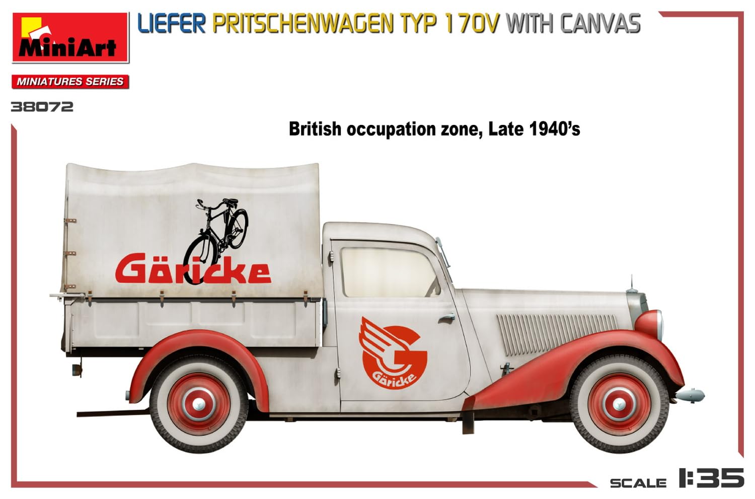 Miniart 1:35 - Liefer Typ170V Pritschenwagen with Canvas, mehrfarbig, 1:35 scale - Image 2