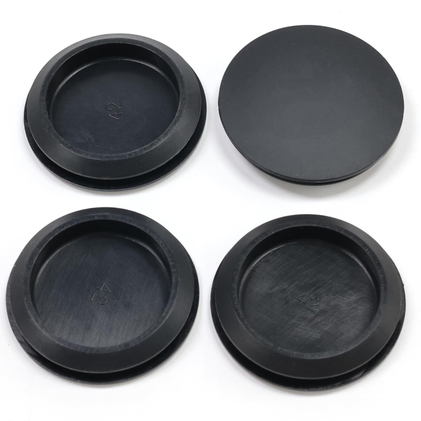 4 Pcs 42 mm Silicone Rubber Plugs for 42 mm (1-5/8") Round Holes