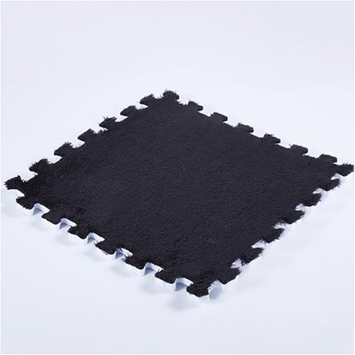 30 tapetes de espuma entrelazados, azulejos esponjosos, alfombra de felpa de 12 x 12 pulgadas, tapete de piso de rompecabezas entrelazado con borde,