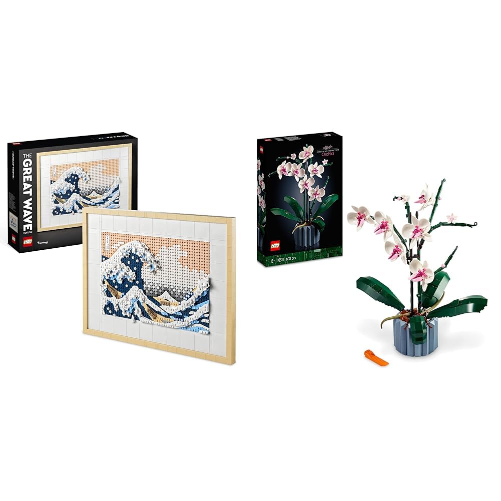 LEGO Art Hokusai – The Great Wave, 3D Japanese Wall Art Craft Kit
