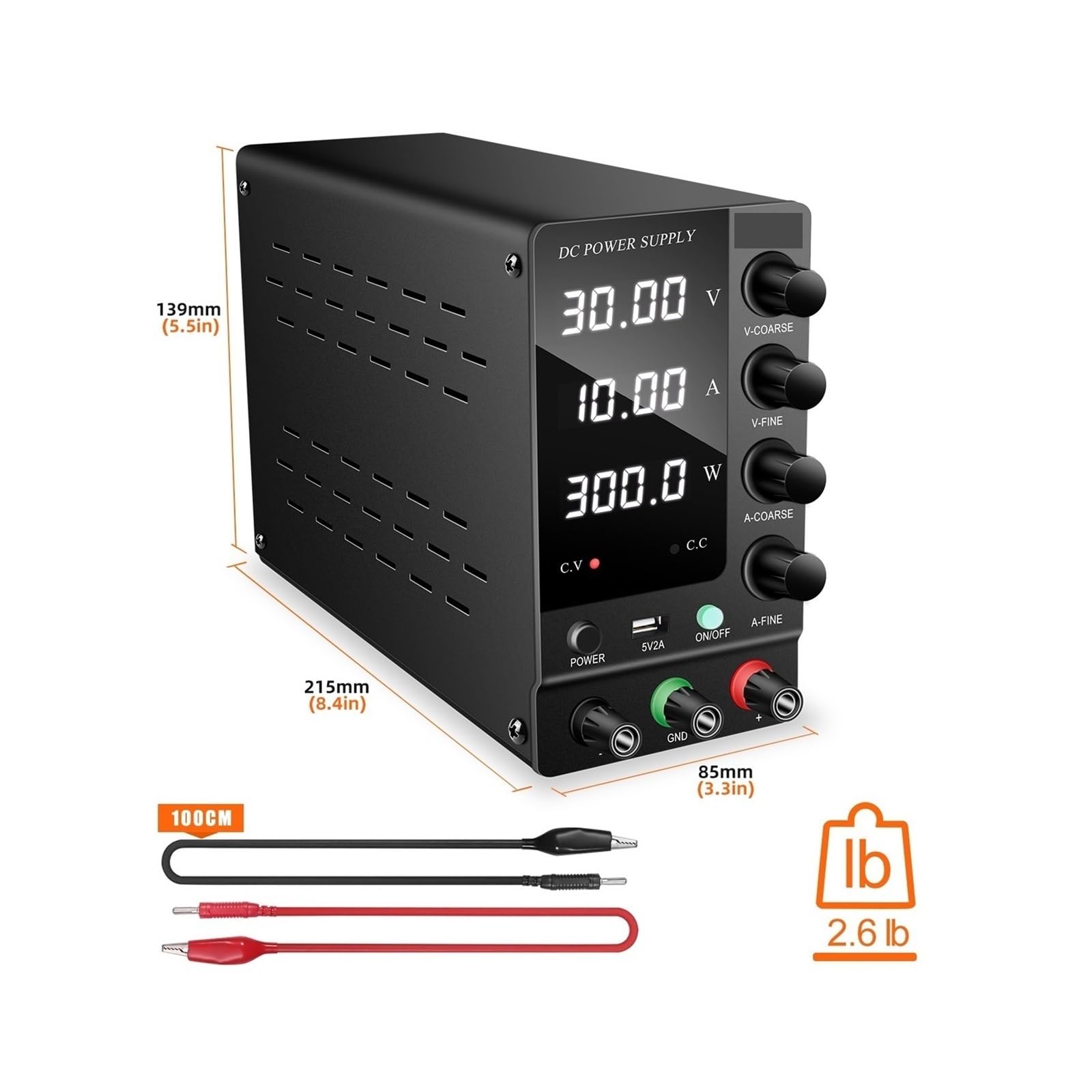 Zasilacz prądu stałego, Regulowany Cyfrowy Zasilacz Laboratoryjny Regulator Napięcia 30 V 60 5A 120 3A Naprawa AC Na DC(32V6A SPS-C3206)