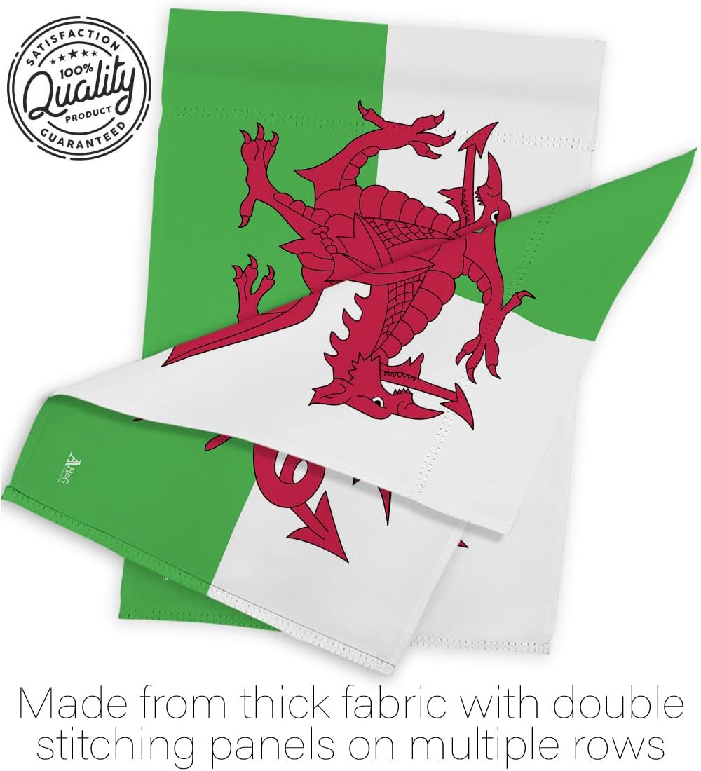 Americana Home & Garden Wales House Flag Regional Nation International World Country Particular Area Decoration Banner Small Garden Yard Gift Double-Sided, Made in USA