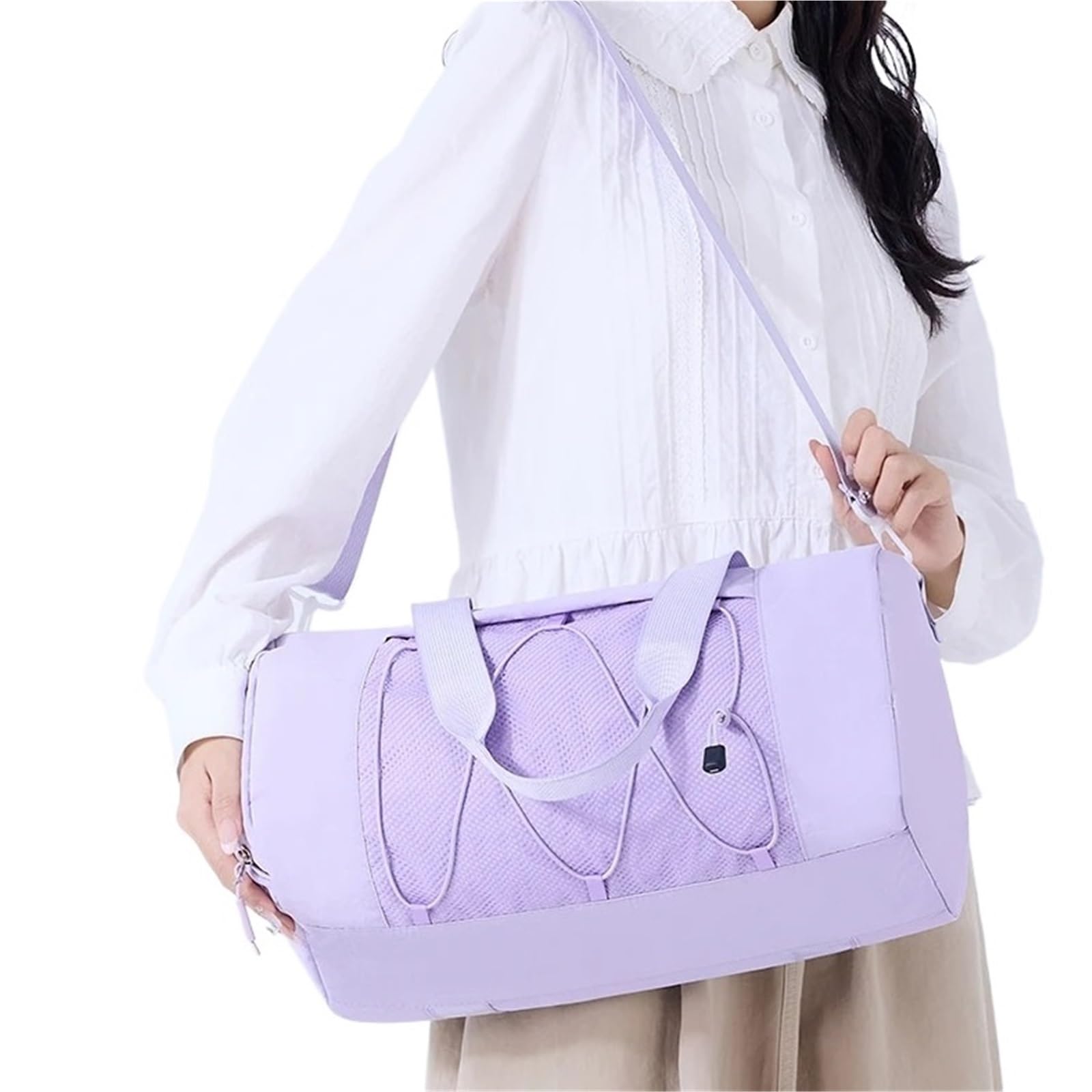 Bolsa para esterillas de Yoga Bolsas de Gimnasio for Fitness con Bolsillo for Zapatos, Bolsa Yoga y natación