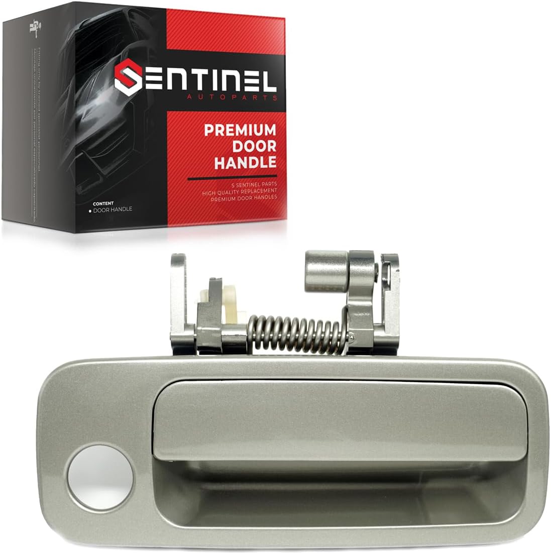 Outside Exterior Door Handle Front Right Passenger Side 1B2 Antique Sage Pearl Compatible with 1997-2001 Toyota Camry Replaces # 69210-AA010-C0, TO1311114