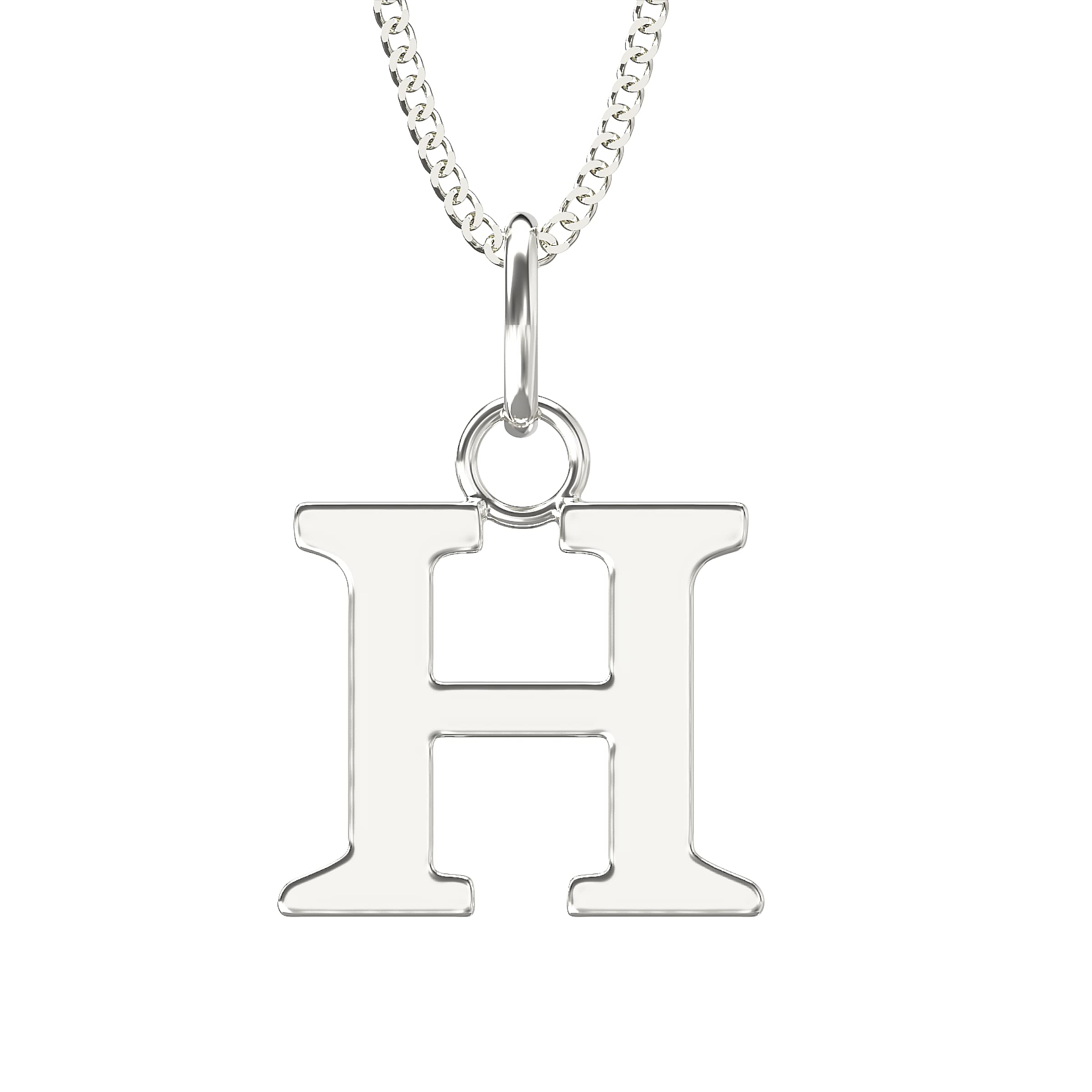 Alphabet Initial Necklace | 925 Sterling Silver | Adjustable 16-18 Inch Silver Necklace | Polishing Cloth