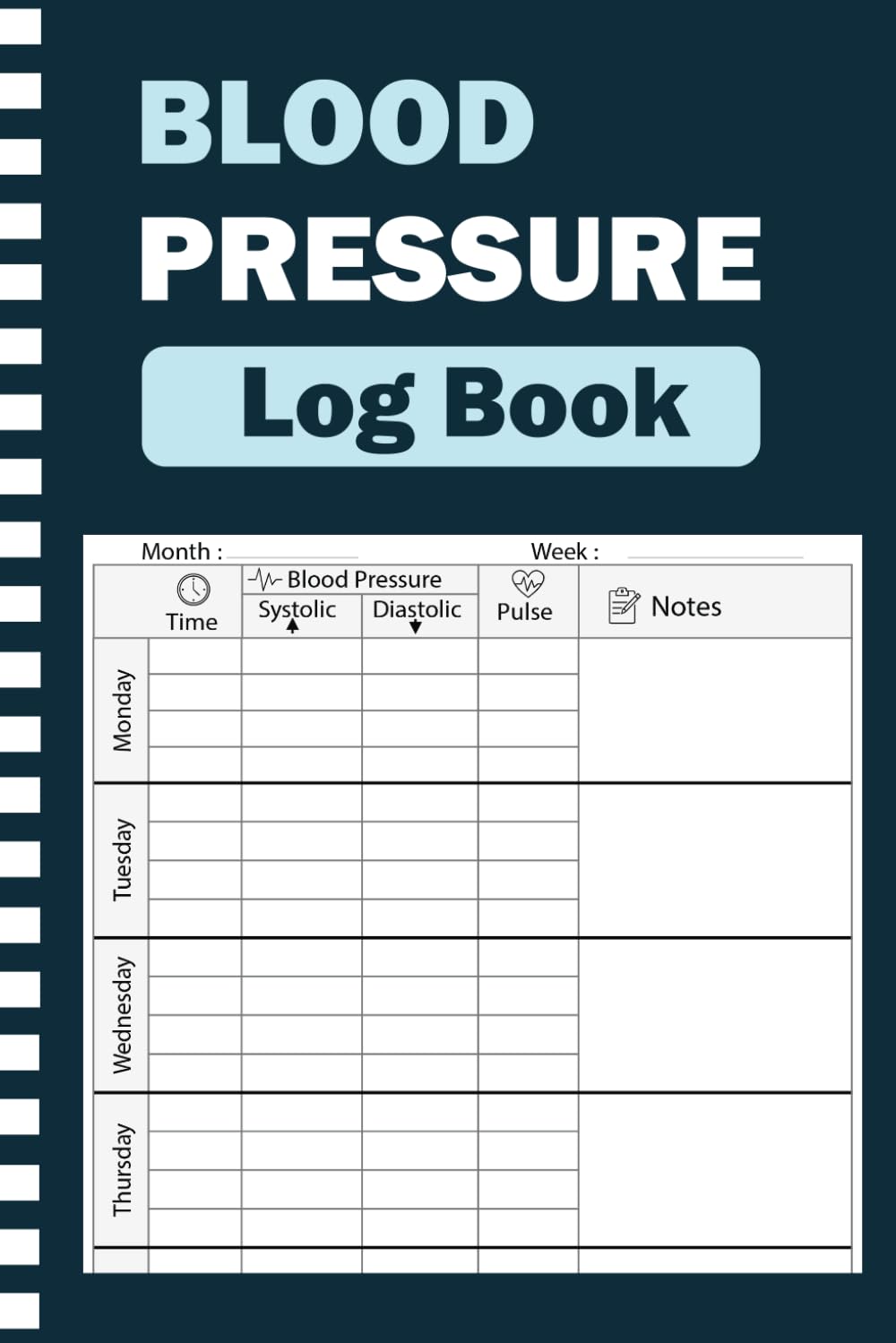 Blood Pressure Log Book. Life With Numbers.: Blood Pressure Notebook to Record & Monitor Blood Pressure Readings   Heart Rate Pulse   Medications & medical visits