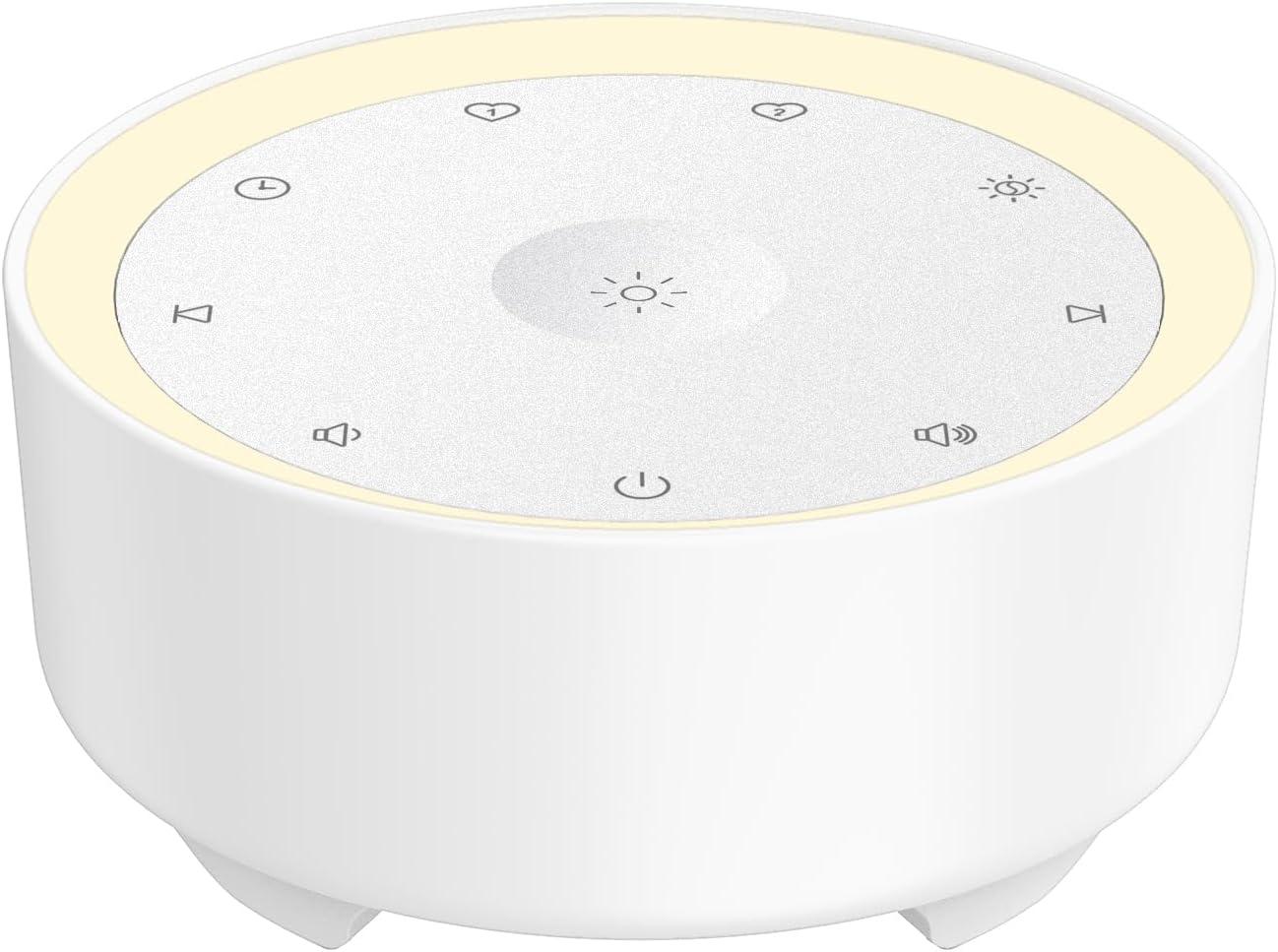 Kipcush White Noise Sound Machine& Night Light 2-in-1 for Adults/Baby, 20 High Fidelity Soothing Sounds, Timer, Small Portable Sleep Therapy for Home Office Travel.