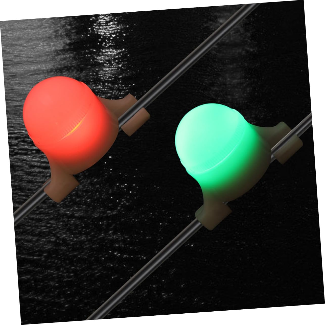 HEMOTON 12pezzi Led Fishing Alarm Lights Electronic Alarm for Outdoor Night Fishing Lightweight and Design Fish Bite