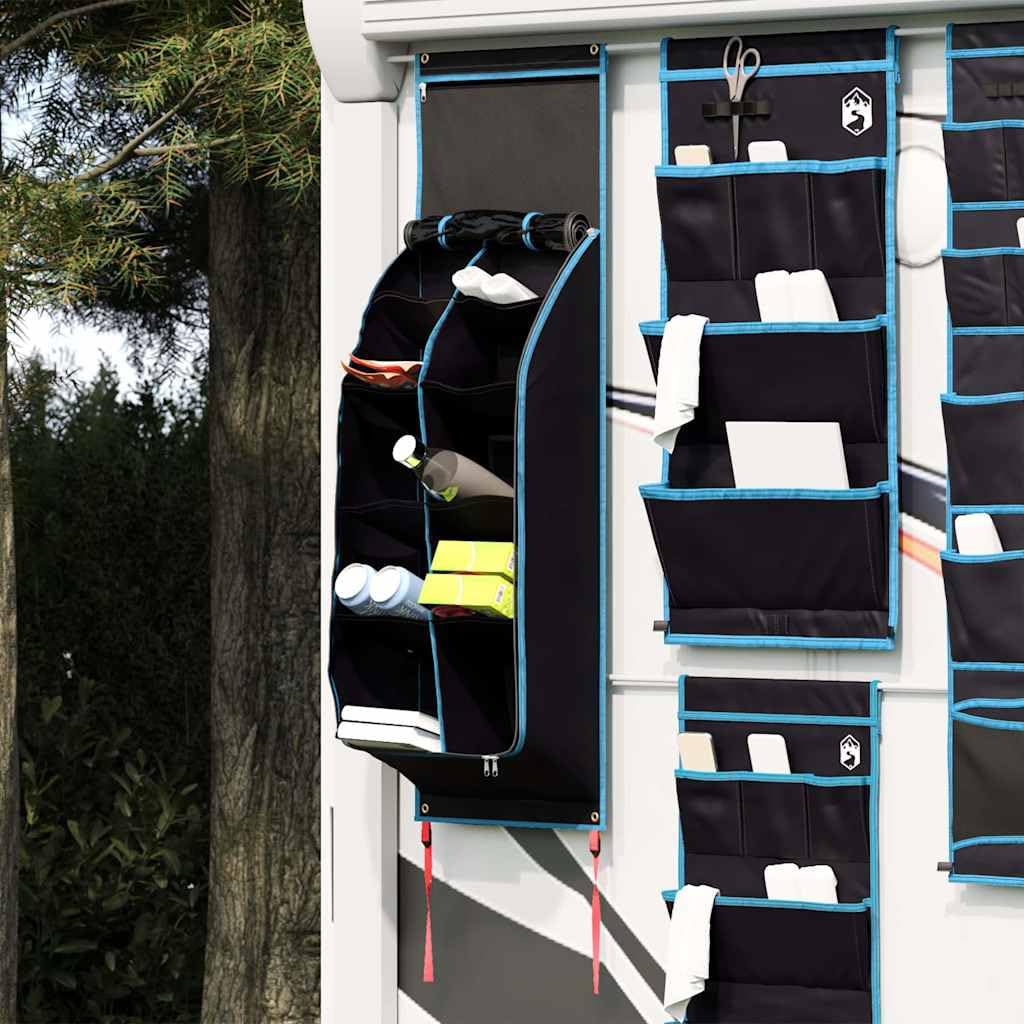 Czarno-niebieska torba do przechowywania z materiału Oxford, 140 x 40 cm, na kemping i wędrówki, lekkie akcesoria namiotowe do przechowywania na zewnątrz, pasuje do drążka namiotu i stelaża