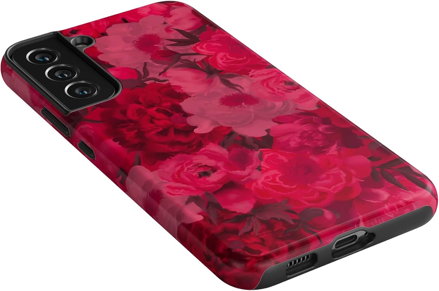 Casely Galaxy S22 Case | Romance Novel | Moody Floral | Essential Slim Dual-Layer Protective Design
