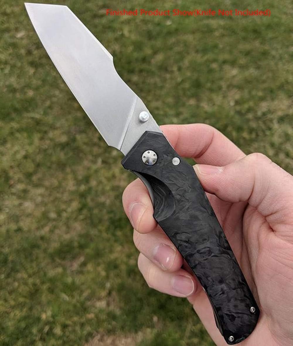 1 Pair Marble Pattern Carbon Fiber Knife Handle Scales Slabs Handles Material Knives High-end Custom DIY Tools for Blanks Blades Jewelry Making(Each Pair is Unique)