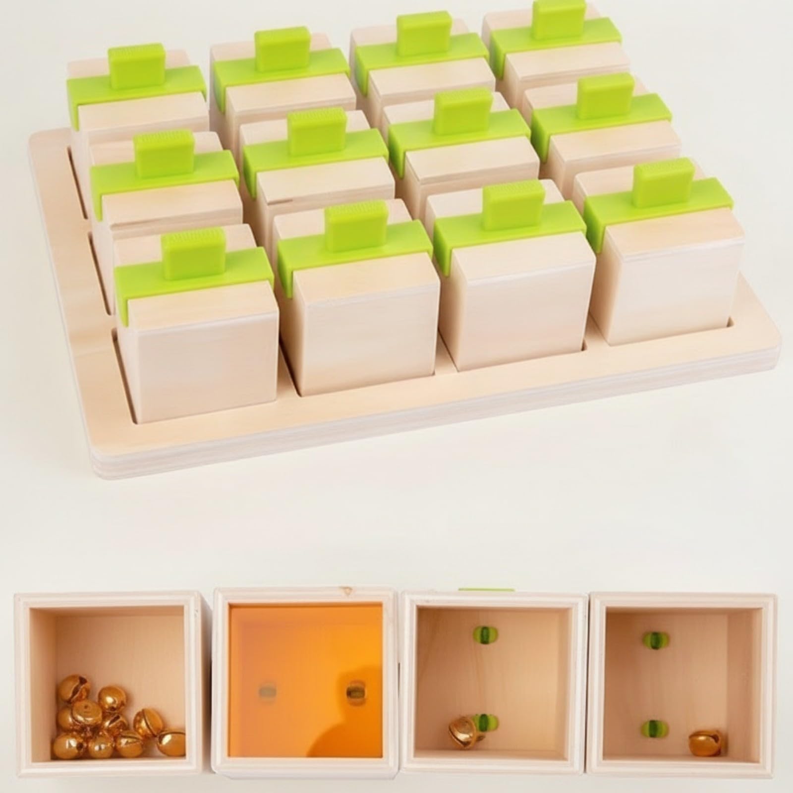 Boîtes à Sons Sensoriel Éducatif | Apprentisge Sensoriel Auditif, pr Crèche, Bébés