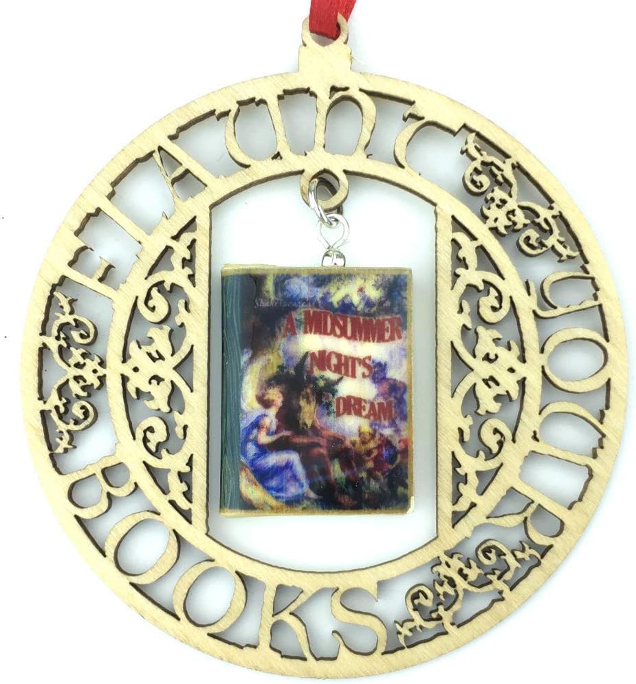 A Midsummer Night's Dream Ornament William Shakespeare Clay Mini Book Framed Home Decoration Trim