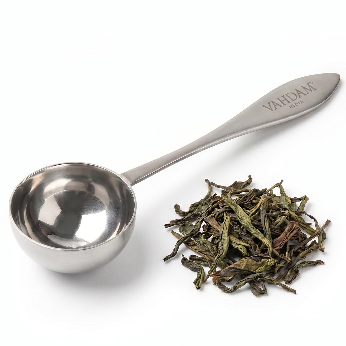 VAHDAM, Perfect Serve Loose Leaf Tea Spoon | Premium Stainless Steel Tea Scoop | Perfect Measuring Teaspoons To Brew 1 Cup Of Loose Leaf Tea & Matcha | Stirring Tea Spoons