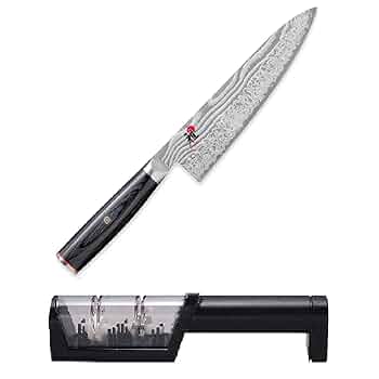 ダマスカスシェフナイフ　55層有色ダマスカス和牛刀 切付 ダマスカスシェフナイフ 67層ダマスカス牛刀200mm 【新品