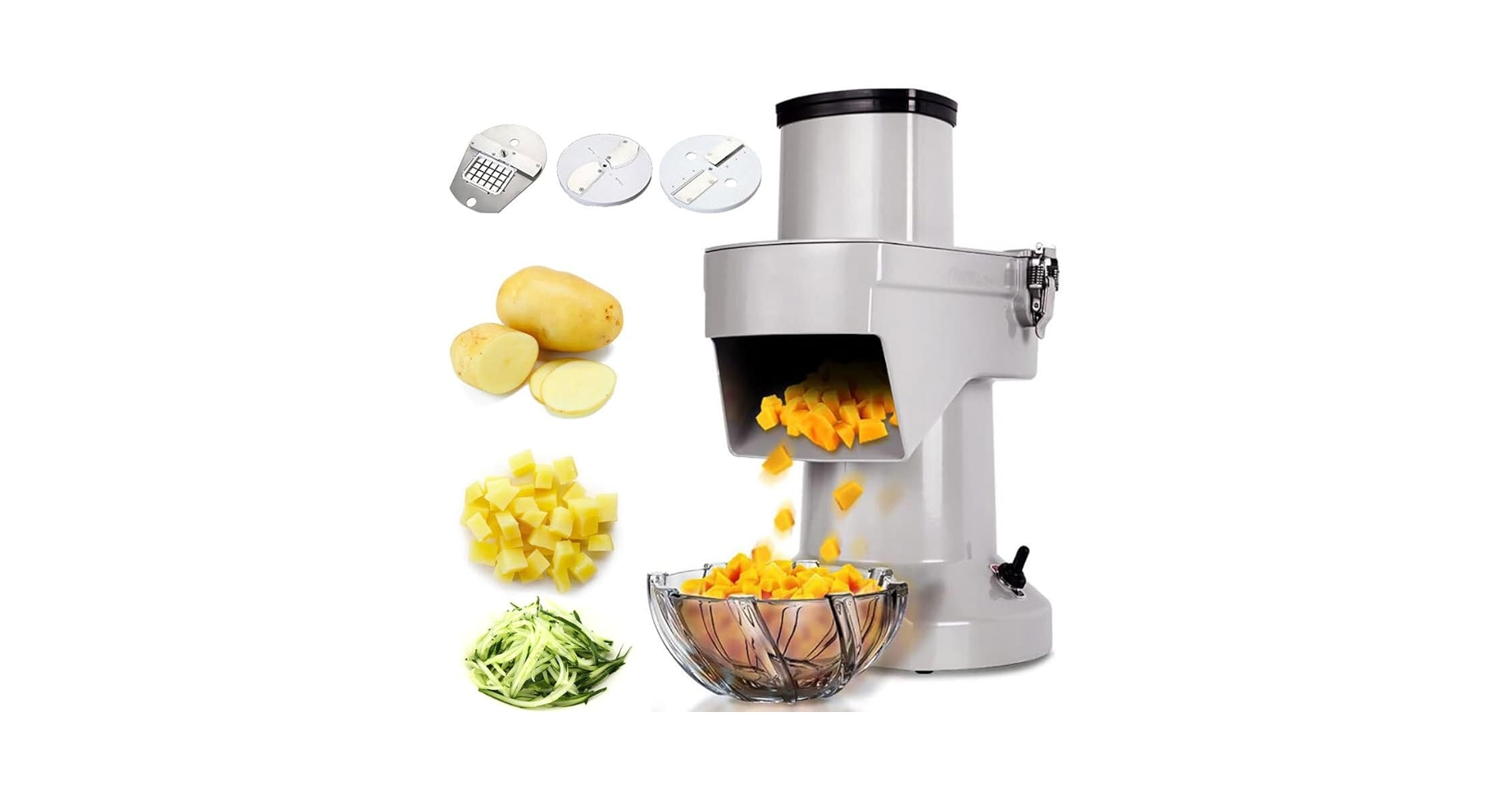 オロシー 電動野菜オロシカッター ステンレス製 Amazon | 電動野菜ダイサー/スライサー/おろし器 3 in 1 電動