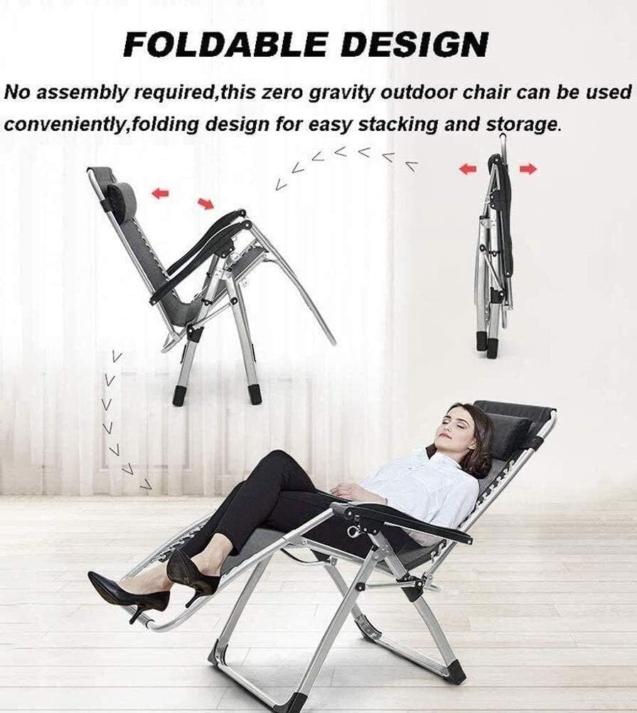 Sun Lounger Patio Reclining Chairs Zero-Gravity Folding Garden Bed for Sun Loungers Suitable for Veranda Garden Porch Lawn Portable Camping Chair Supports 200 Kg Sun Lounger Chair (Color : Blue)