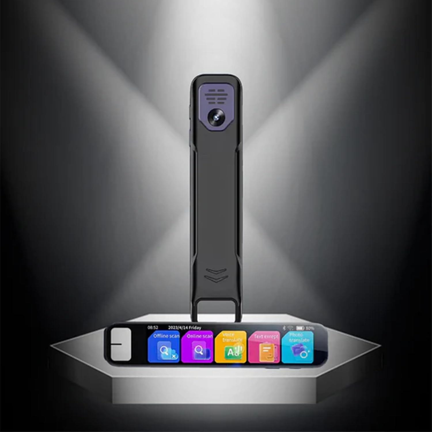 Pen GPT - PenGpt, ScanSense AI Scanning Smart Pen - Instant Al Assistance, 0.5s Fast Identification, Offline Translation (150+ Languages), Instant AI Answers 99% Accuracy, with HD Touchscreen (Black)