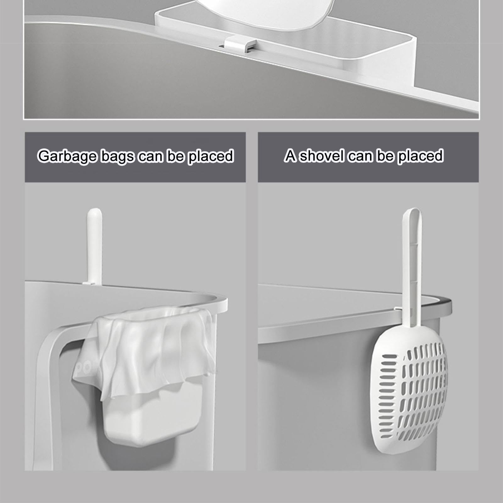 Hundetoilette mit Rampe und Halterung für Kotbeutel