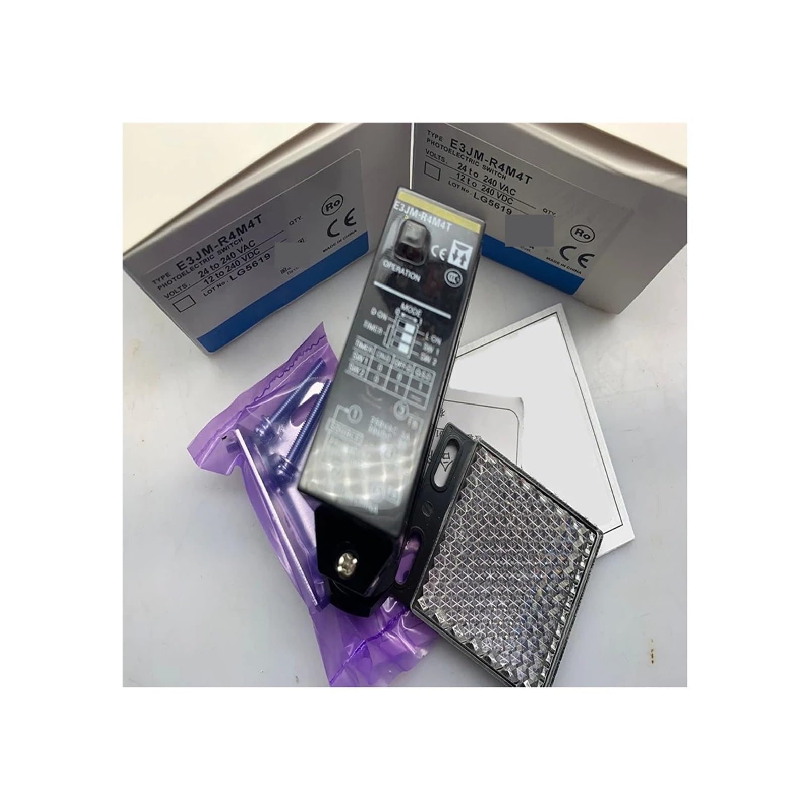 Sensor de Interruptor fotoeléctrico E3JM-R4M4T E3JM-R4M4T-G(E3JM-R4M4T-G)