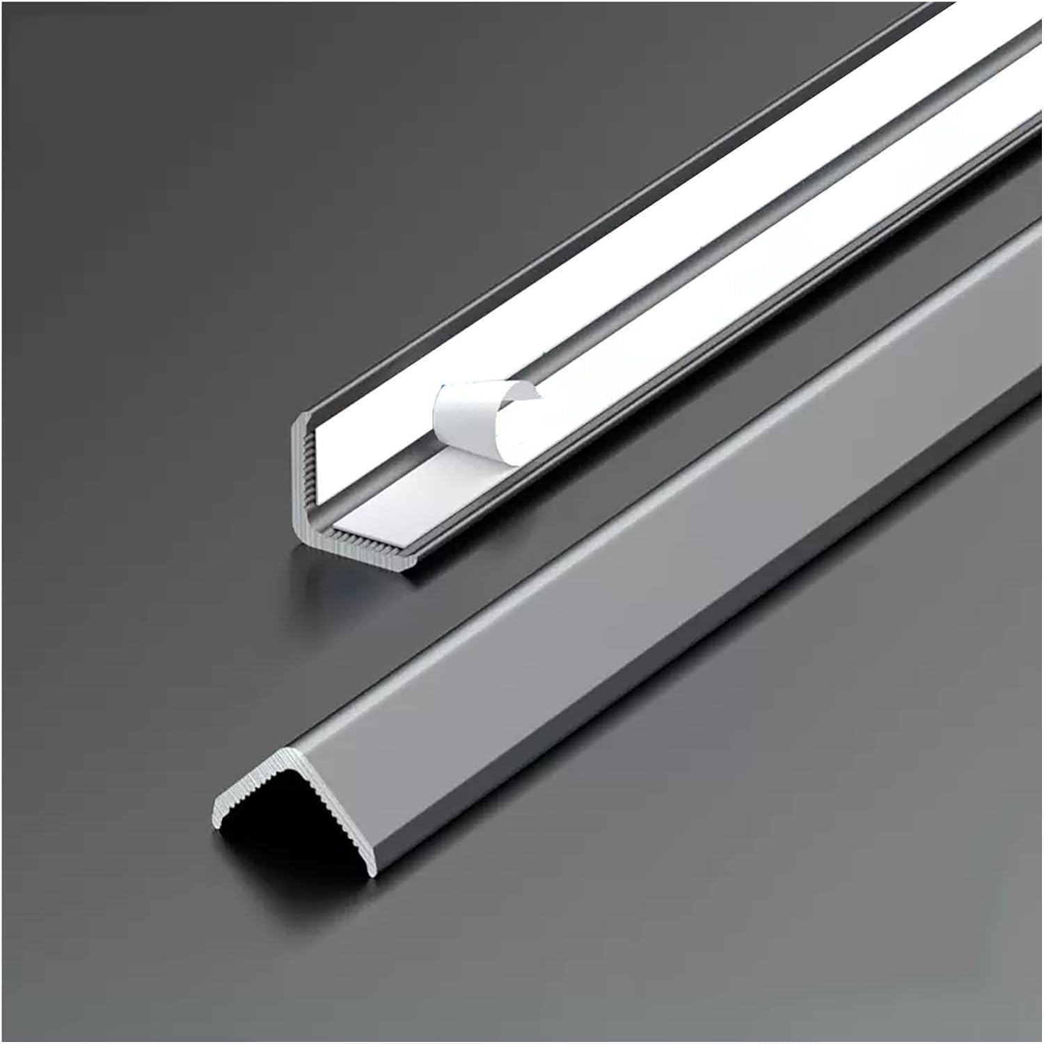 Raouoae 2 Pack Corner Protector, Self-Adhesive Metal Edge Strip For Wall Corner Protection, 89° Narrow Corner Guard For Wooden Walls & Tiles, Wall Corner Edge Protector For Home & Office(Silver,100cm/