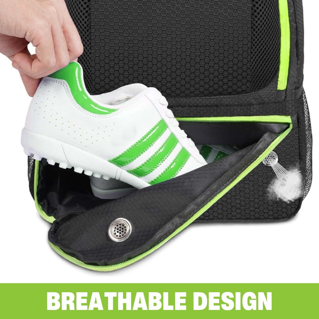 PROBEROS Soccer Bag, Football Backpack, Ball and Shoe Compartments 2